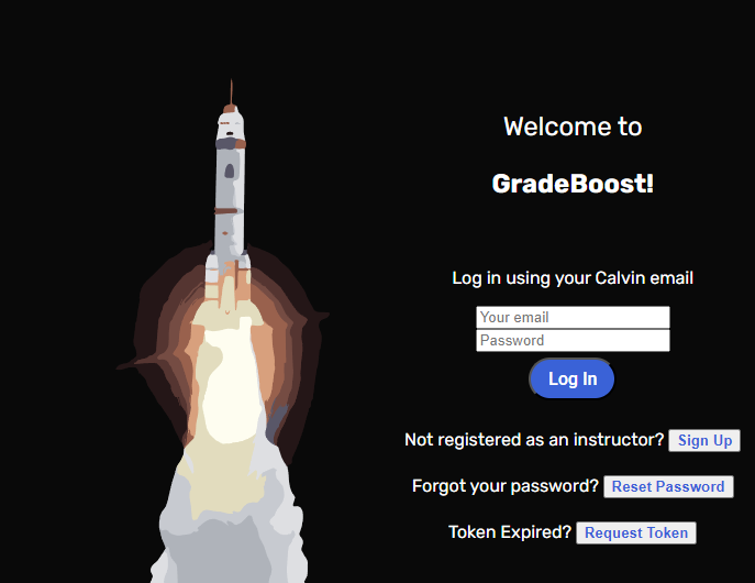 GradeBoost landing page